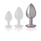 Plug anal bijou en métal avec pierre en cœur — comparatif dimensionnel 4