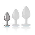 Plug anal bijou en métal avec pierre en cœur — comparatif dimensionnel 2
