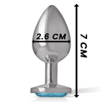 Plug anal bijou en métal avec pierre en cœur — emballage produit 2