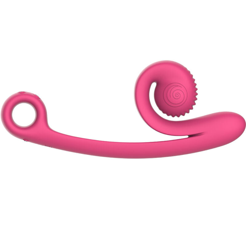 Vibromasseur double stimulation point G et clitoris — vue de profil