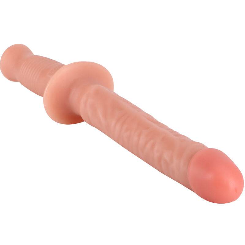 Double gode veiné avec poignée — vue de dos