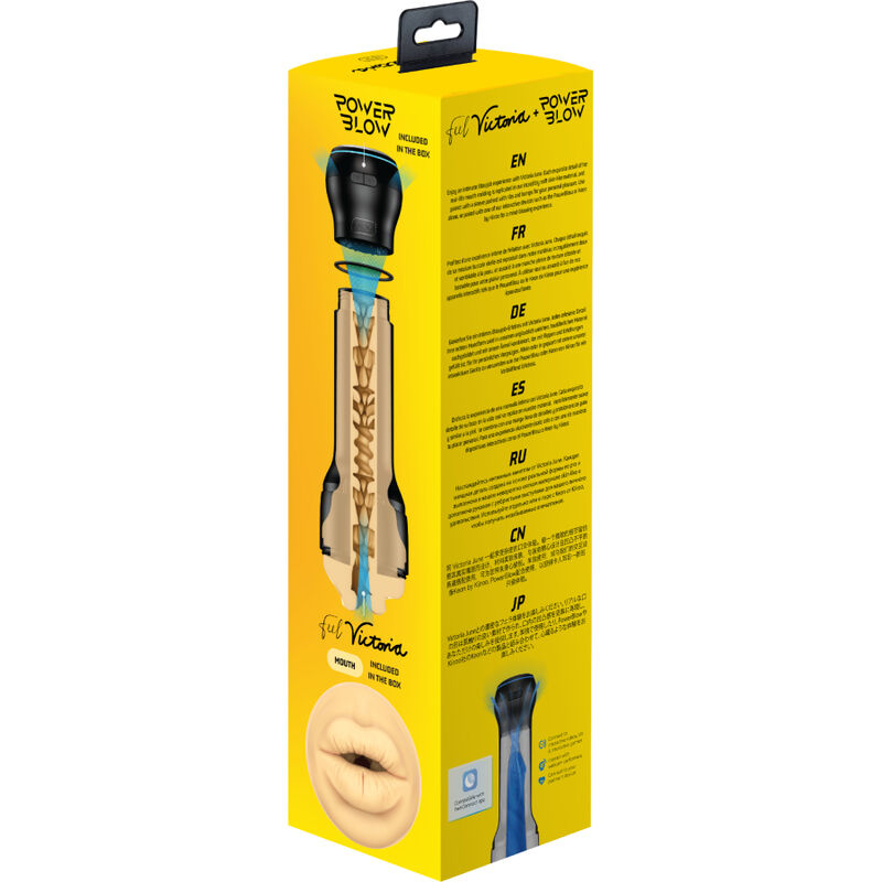 Coffret masturbateur bouche et ventouse à dépression — comparatif dimensionnel