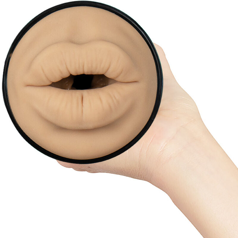 Coffret masturbateur bouche et ventouse à dépression — détail texture surface