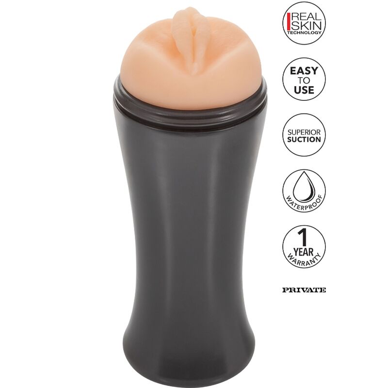 Masturbateur compact réaliste nomade Femme Fatale — détail texture surface