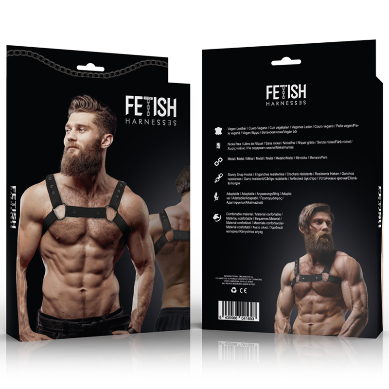 Harnais de sport homme réglable en néoprène — détail produit