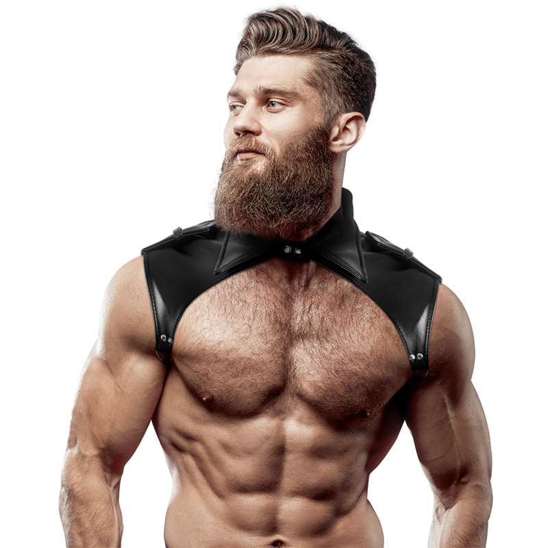 Harnais de torse réglable en cuir synthétique pour homme — vue principale