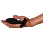 Plug anal vibrant en silicone Vesta noir — emballage produit