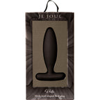Plug anal vibrant en silicone Vesta noir — vue de dos