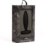 Plug anal vibrant en silicone Vesta noir — vue de profil