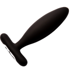 Plug anal vibrant en silicone Vesta noir — détail produit