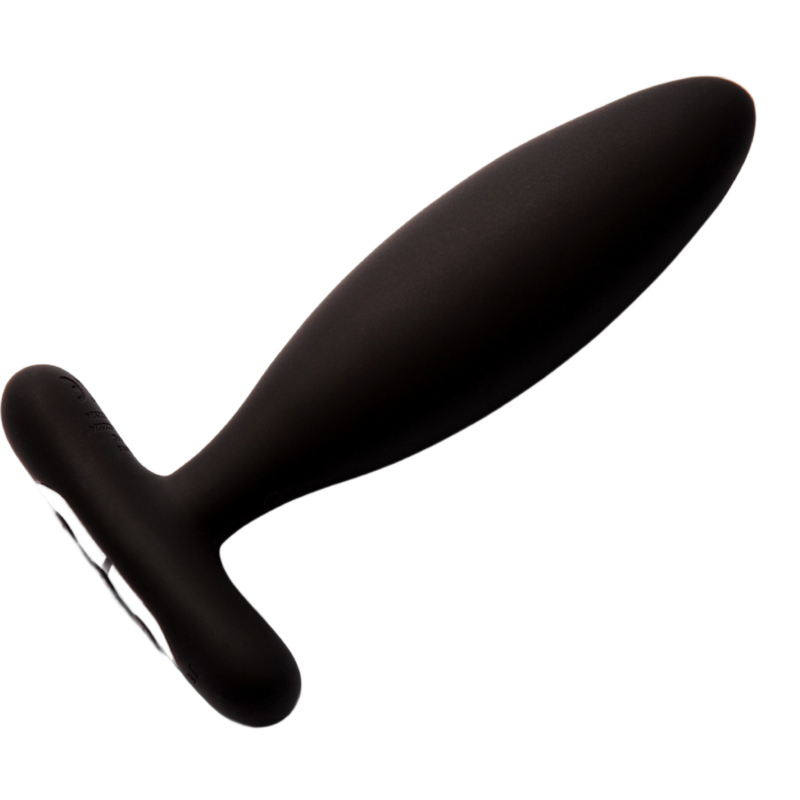 Plug anal vibrant en silicone Vesta noir — détail produit