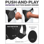 Harnais body dock vibrant g-spot pro — vue de dos