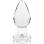 nebula series by ibiza plug anal modele 3 verre borosilicate transparent 11 cm o 5 cm