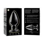 nebula series by ibiza plug anal modele 3 verre borosilicate transparent 11 cm o 5 cm