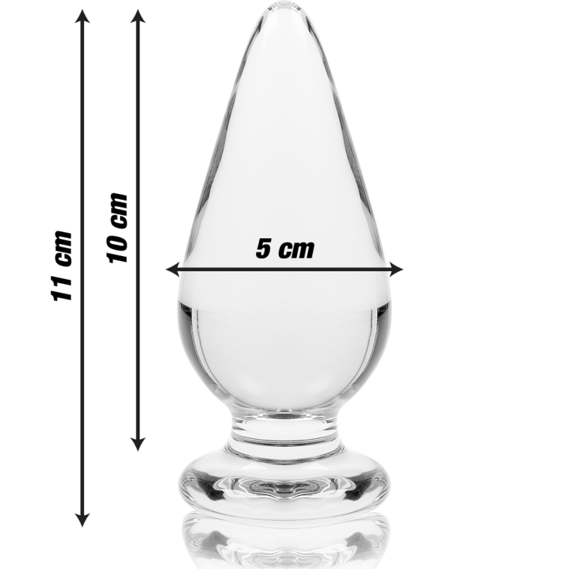 nebula series by ibiza plug anal modele 4 verre borosilicate clair 11 cm o 5 cm