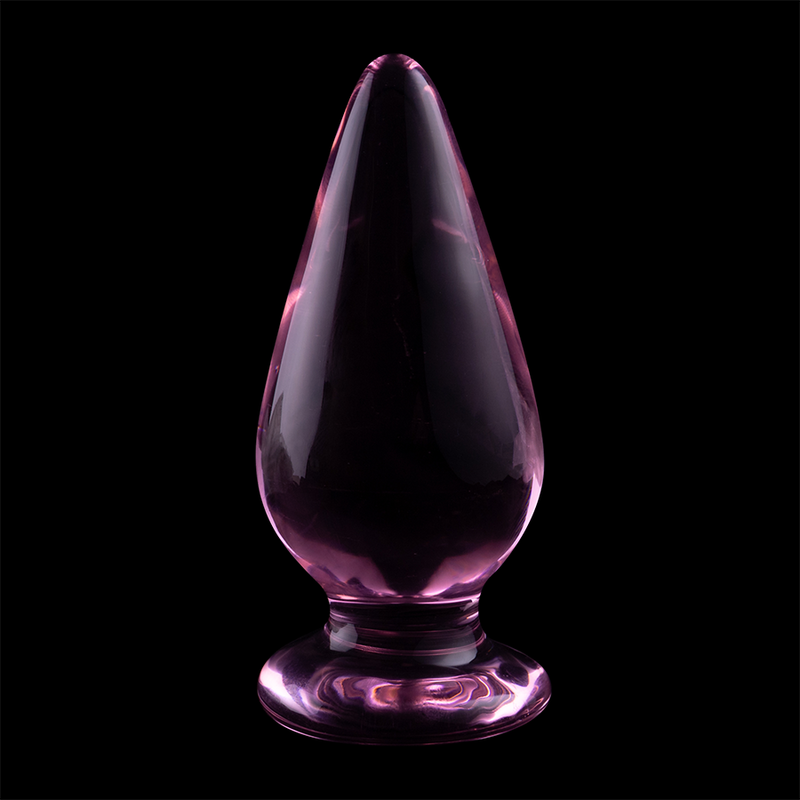 Plug anal modèle 4 verre borosilicate clair 11 cm -o- 5 cm