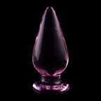 Plug anal modèle 4 verre borosilicate clair 11 cm -o- 5 cm