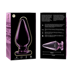 Plug anal modèle 4 verre borosilicate clair 11 cm -o- 5 cm