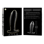 nebula series by ibiza plug anal modele 5 verre borosilicate clair 12 5 cm o 3 5 cm