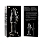 nebula series by ibiza plug anal modele 6 verre borosilicate clair 12 5 cm o 4 cm