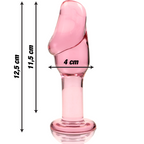 nebula series by ibiza plug anal modele 6 verre borosilicate clair 12 5 cm o 4 cm