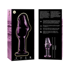 Plug anal modèle 6 verre borosilicate clair 12.5 cm -o- 4 cm