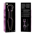 Plug anal modèle 7 verre borosilicate clair 13.5 cm -o- 3 cm