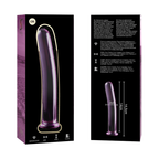 Modèle 8 gode en verre borosilicate clair 14.5 cm -o- 2 cm