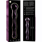 Modèle 13 gode en verre borosilicate clair 18 cm -o- 3.5 cm