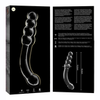 nebula series by ibiza modele 14 gode en verre borosilicate clair 18 5 cm o 3 cm