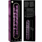 Modèle 15 gode en verre borosilicate clair 18.5 cm -o- 3 cm