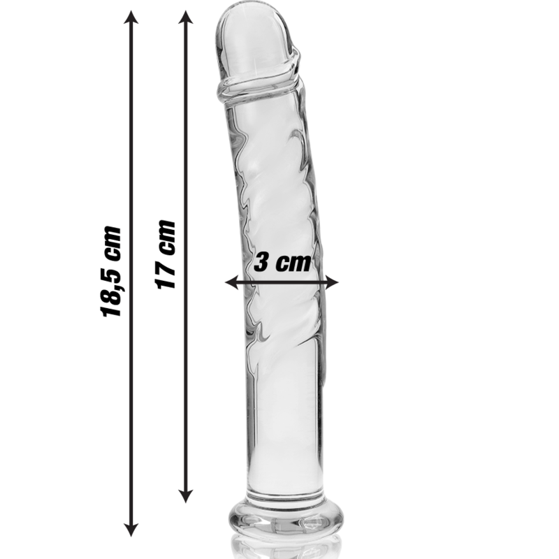 nebula series by ibiza modele 16 gode en verre borosilicate clair 18 5 cm o 3 cm