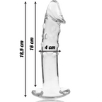 nebula series by ibiza modele 19 gode en verre borosilicate clair 18 5 cm o 4 cm