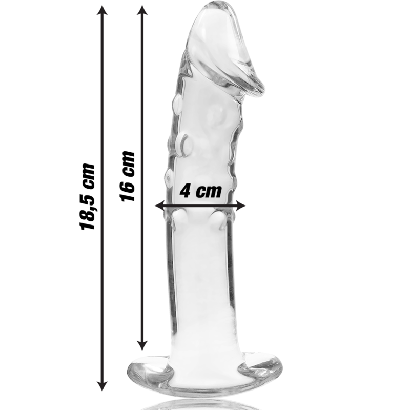nebula series by ibiza modele 19 gode en verre borosilicate clair 18 5 cm o 4 cm
