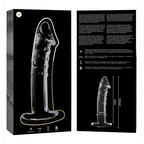 nebula series by ibiza modele 19 gode en verre borosilicate clair 18 5 cm o 4 cm