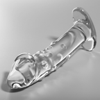 nebula series by ibiza modele 19 gode en verre borosilicate clair 18 5 cm o 4 cm