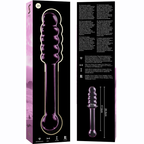 Modèle 20 gode en verre borosilicate clair 20.5 cm -o- 3 cm