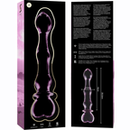 Modèle 21 gode en verre borosilicate clair 20.5 cm -o- 3.5 cm