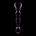Modèle 21 gode en verre borosilicate clair 20.5 cm -o- 3.5 cm