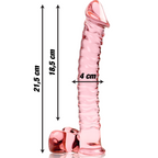 nebula series by ibiza modele 23 gode en verre borosilicate clair 21 5 cm o 4 cm