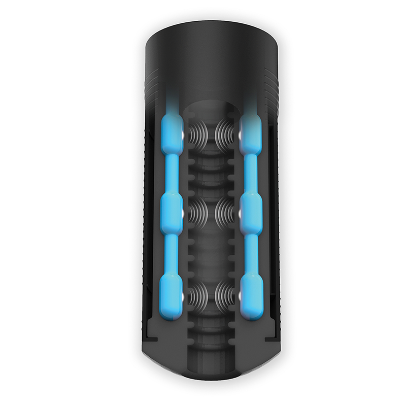 Masturbateur interactif connecté à vibrations tactiles — vue de profil