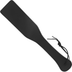 Paddle Intense Fetish en cuir vegetalien noir, palette rectangulaire souple et dragonne lacée a la poignee ; accessoire d'impact BDSM de 32,5 cm pour la discipline soft
