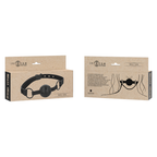 Bâillon-balle en cuir vegan — détail texture surface