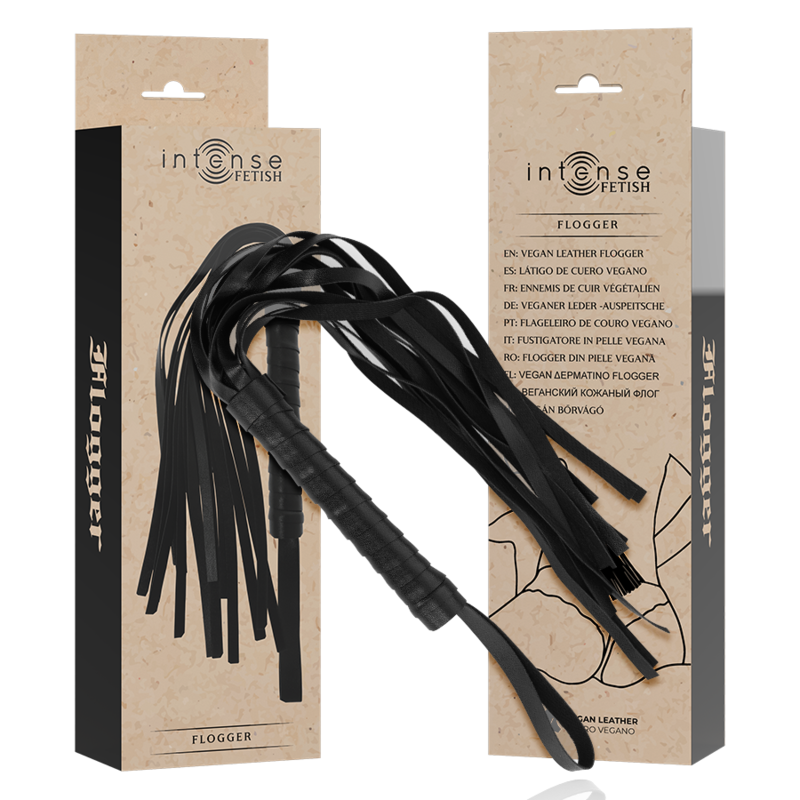 Fouet en cuir végétalien Intense Fetish — vue principale