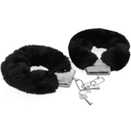 Coffret BDSM cuir végétalien menottes masque flogger — vue de profil