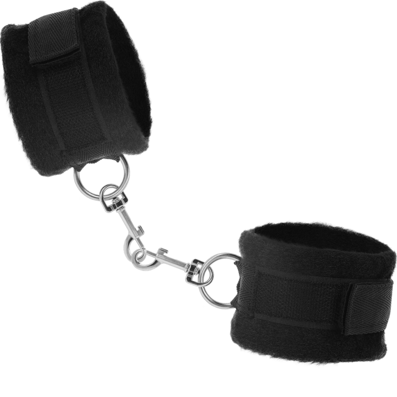 Coffret BDSM Fetish avec menottes, masque et tickler — vue de dos