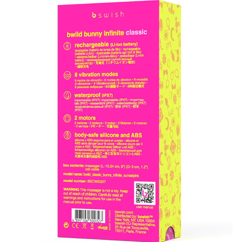 Vibromasseur rabbit rechargeable double stimulation — détail texture surface