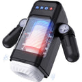 game cup masturbateur a vibration de poussee avec fonction chauffante et support mobile noir