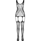 Bodystocking Éco Collection écru stretch nylon recyclé — détail design