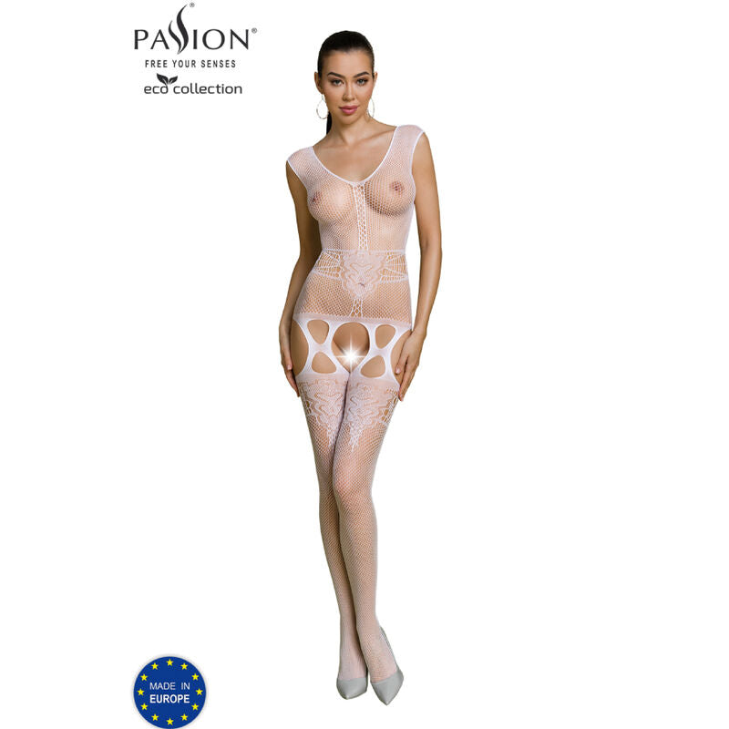 Bodystocking Éco Collection Noir Blanc Rouge — vue galerie 11